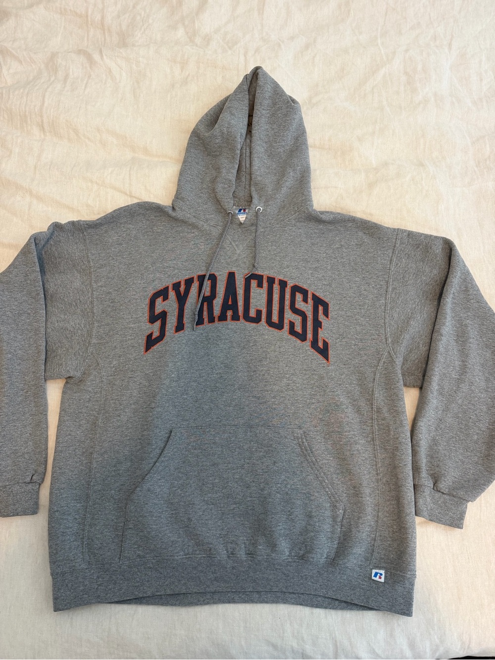 Russell Athletic Syracuse Gray Hood Sweatshirt - Size Men’s XL - Great Condition